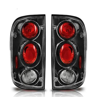YITAMOTOR® 2001-2004 Toyota Tacoma Black Clear Assembly Tail Lights & Rear Lamps