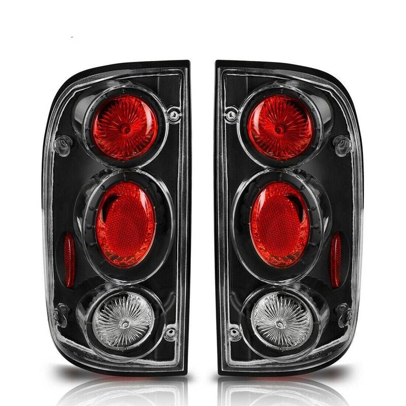 YITAMOTOR® 2001-2004 Toyota Tacoma Black Clear Assembly Tail Lights & Rear Lamps