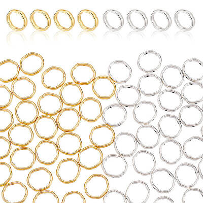 80Pcs 2 Colors Alloy Bead Frames