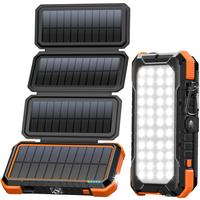 BLAVOR Solar Charger Power Bank, PD 18W QC3.0 Fast Charging 20000mAh Solar Powered Powerbank with 4 Foldable Panels, Type C I...