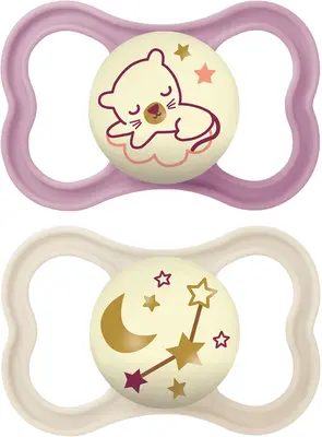 MAM Air Night 6+ months baby pacifier 2 pieces