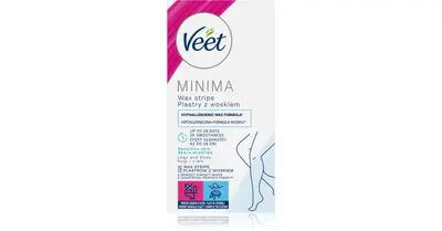Veet Minima Hypoallergenic Wax Strips for Legs 12pcs