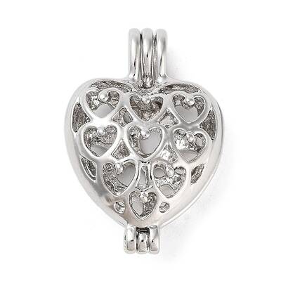 Alloy Bead Cage Pendants