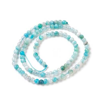 Natural Gemstone Hemimorphite Round Beads Strands