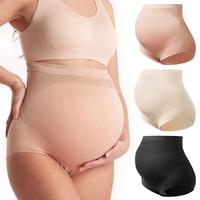 Momcozy Women's Maternity High Waist Underwear Pregnancy Seamless Soft Belly Support Panties Over Bump 3 Pack tiktok shop mat...