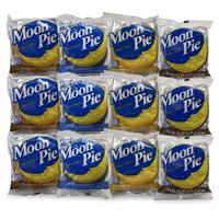 Moon Pie Double Decker Snack Cakes, Since 1917, Includes Chocolate, Banana, Salted Caramel and Blueberry Snack Box