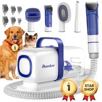 Buenkee【LimitedTimeFlashSale】Pet Grooming Kit with  Vacuum, Dog Clipper, Pet Grooming Shedding Brush, Cleaning Tool in 1,...