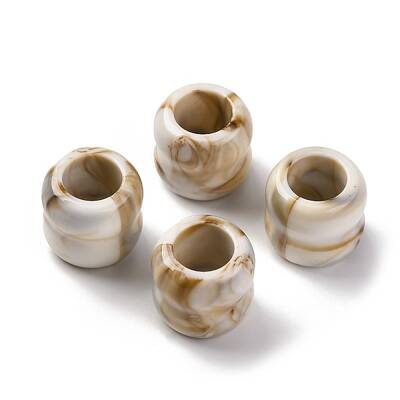Two Tone Opaque Acrylic Beads