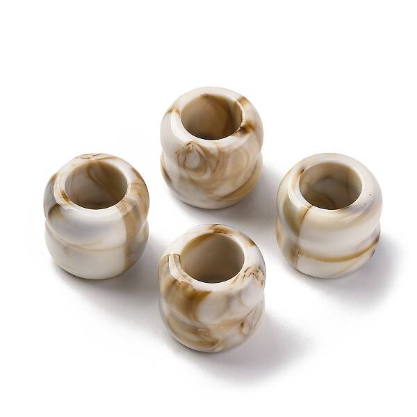 Two Tone Opaque Acrylic Beads