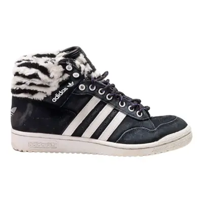 ADIDAS High Top Trainers Black Suede Womens UK 5