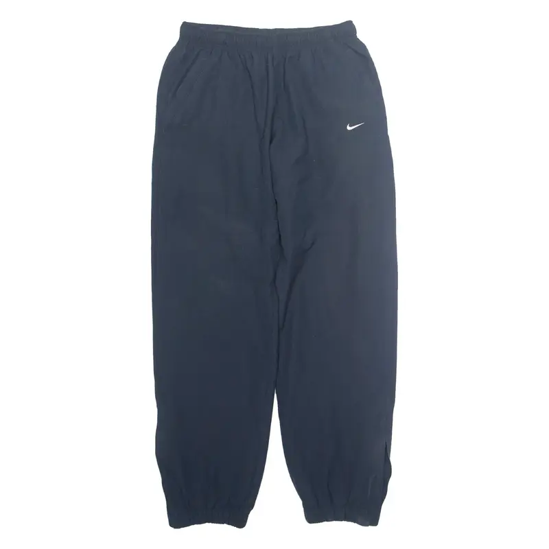 NIKE Mesh Lined Mens Track Pants Blue Tapered M W28 L31