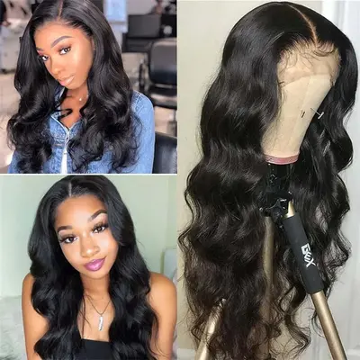 Ashimary Body Wave 13x4 Lace Front Wigs for women Pre-Plucked Human Hair Lace Front Wigs