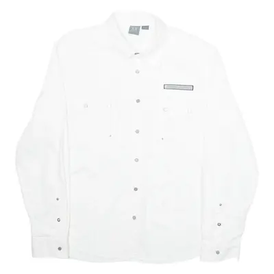 ARMANI EXCHANGE Mens Plain Shirt White Long Sleeve XL