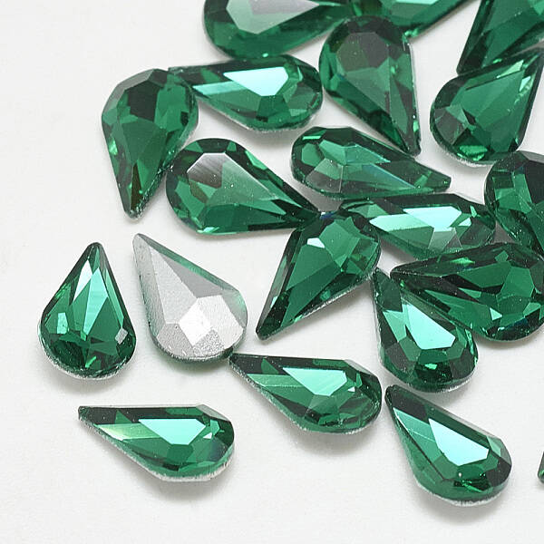 Pointed Back Glass Rhinestone Cabochons