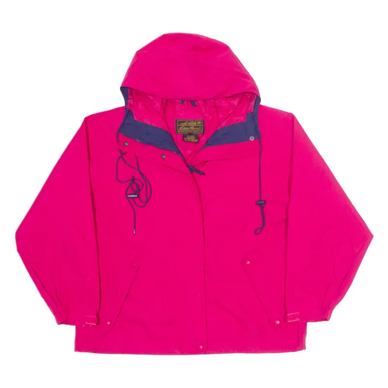 EDDIE BAUER Petite Gore-Tex Rain Jacket Pink Nylon 90s Womens M
