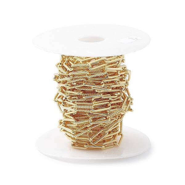 Rack Plating Brass Paperclip Chains