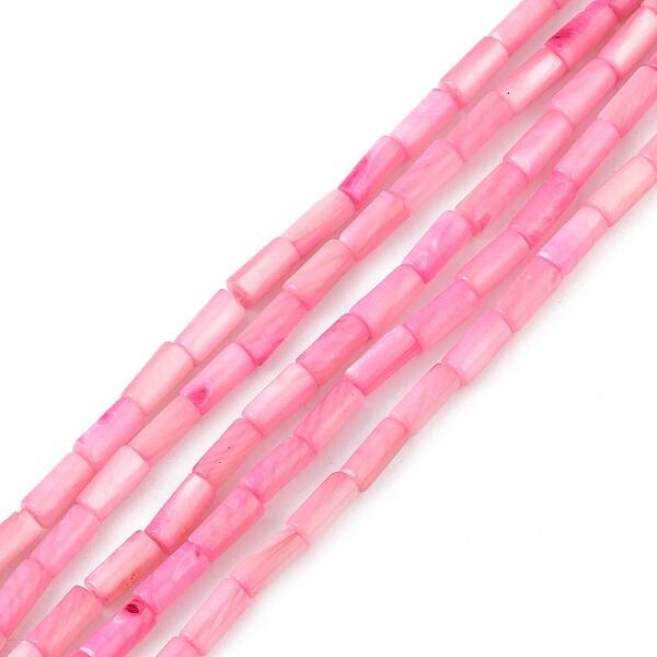 Natural Freshwater Shell Dyed Beads Strands