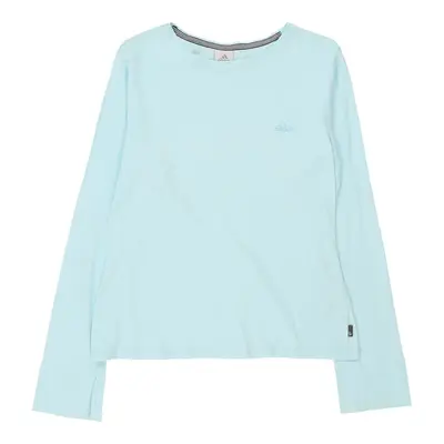 Age 14 Adidas Long Sleeve T-Shirt - Large Blue Cotton Blend