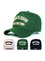 Green Letter Embroidery Baseball Cap, Casual Outdoor Sports Hat for Men & Women, Daily Sun Protection Hat