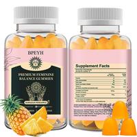 BPEYH Women's Balance Gummies - Hawaiian Pineapple Flavor, Women's Probiotic Gummies 60 Count(New and Improved Packaging)
