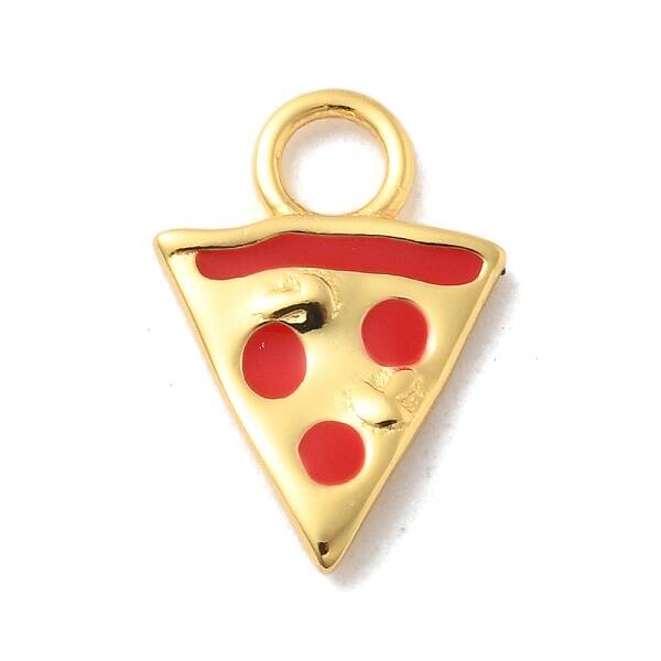 925 Sterling Sliver Red Enamel Charms