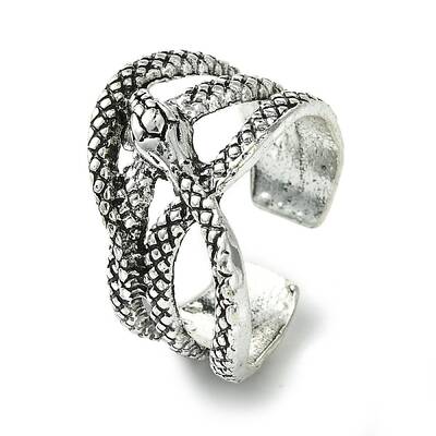 Snake Alloy Open Cuff Rings