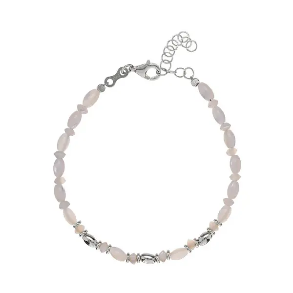 Alisia Fascinating silver bracelet with mother of pearl AL4568-Silver