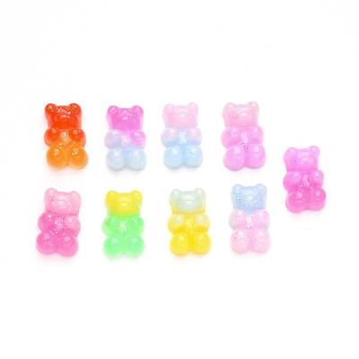 Gradient Color Opaque Resin Cabochons