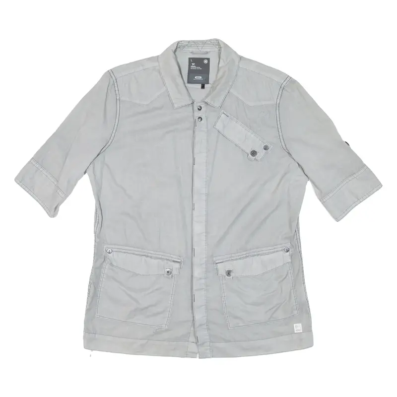 G-STAR Mens Plain Shirt Grey L