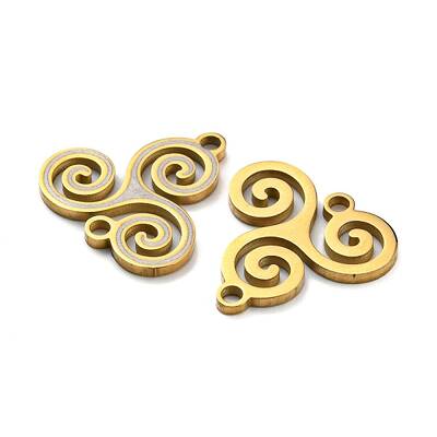 Ion Plating(IP) 304 Stainless Steel Connector Charms