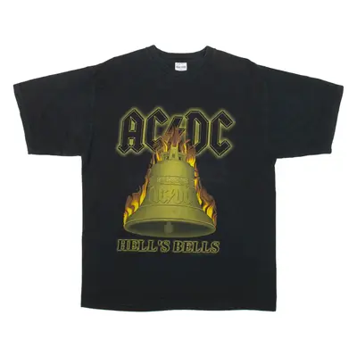 JERZEES ACDC Mens Band T-Shirt Black L