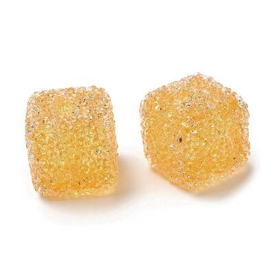 Drusy Cube Resin Rhinestone Beads