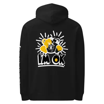 Cartoon Bear Resilience - I'm OK Hoodie