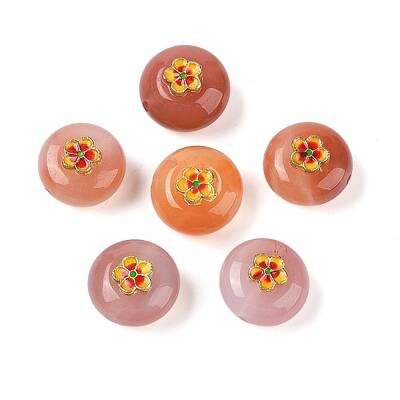 Natural Agate Rondelle Beads