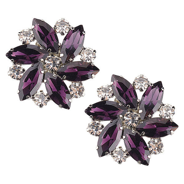 2Pcs Detachable Glass Rhinestone Shoe Decoration