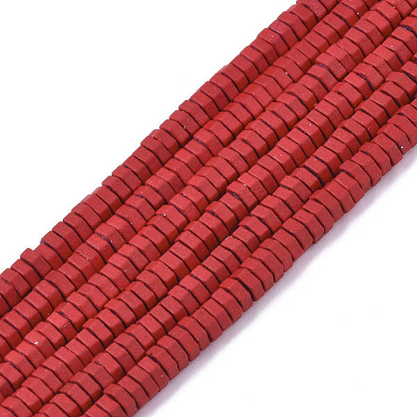 Spray Painted Non-magnetic Synthetic Hematite Beads Strands