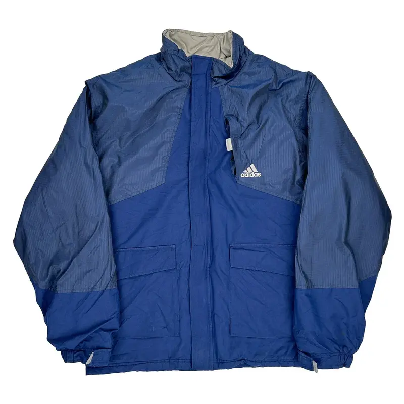 Adidas Jacket - Medium Blue Polyester