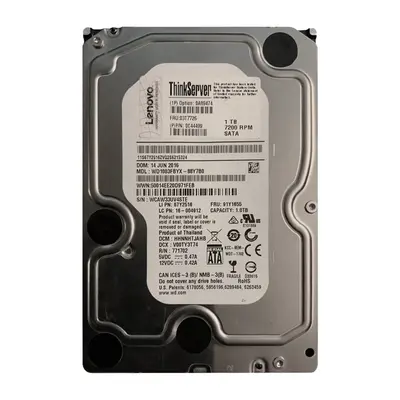 03T7726 Lenovo 1TB 6Gb/s SATA 7200 3.5-Inch Hard Drive