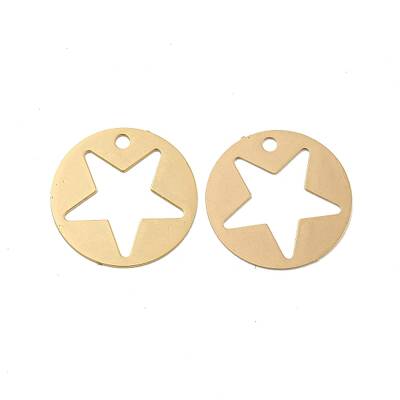 Brass Etched Metal Embellishments Pendants