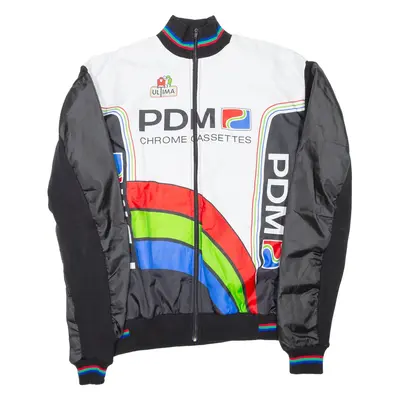 ULTIMA Mens Track Jacket Black Colourblock L