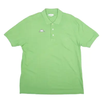 KAPPA Mens Polo Shirt Green 2XL