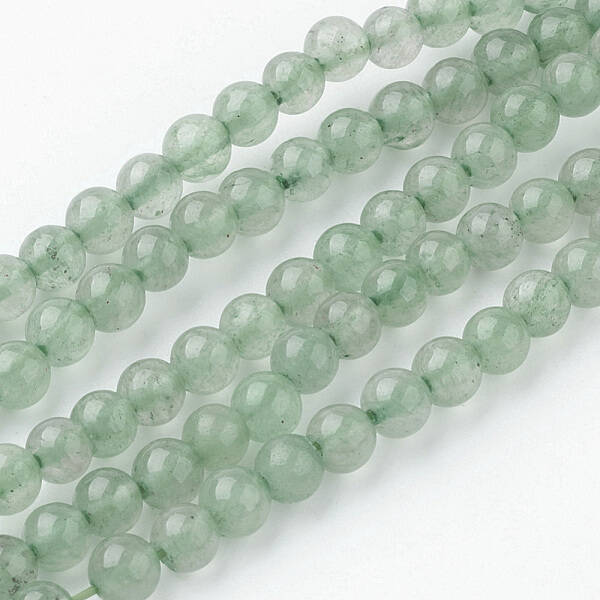 Natural Green Aventurine Bead Strands