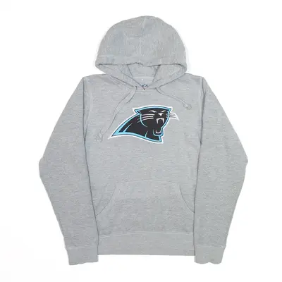 NFL Carolina Panthers Football Grey Pullover USA Hoodie Womens S