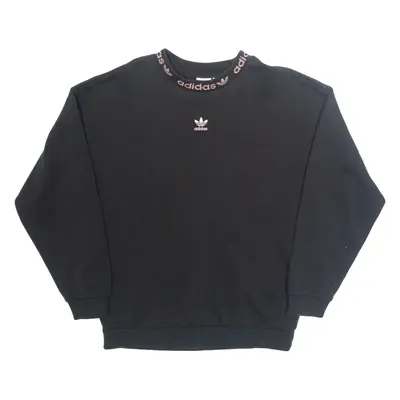 ADIDAS Womens Sweatshirt Black UK 6