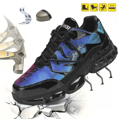 2025 NEW Steel Toe Shoes for Men Indestructible Work Shoes Lightweight Steel ToeSneakers  Safety Shoes PunctureProof Composit...