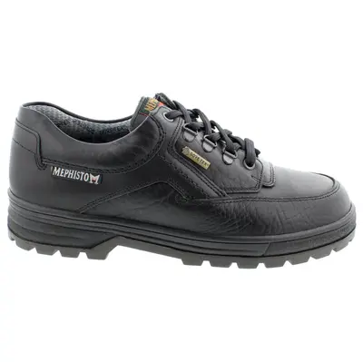 Mephisto Barracuda Go Leather Men's Lace Up Shoes - Black - Size:US 10.5 Men