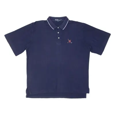 POLO RALPH LAUREN Mens Polo Shirt Blue XL