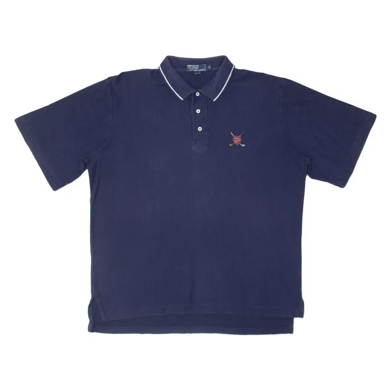 POLO RALPH LAUREN Mens Polo Shirt Blue XL