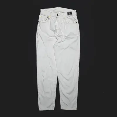 KIPLING JEANS White Regular Tapered Trousers Womens W27 L27