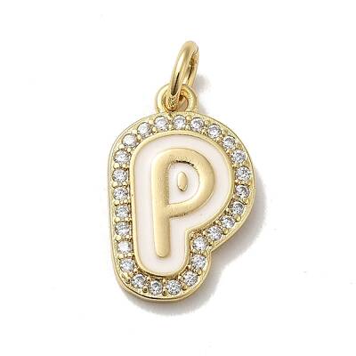 Brass Micro Pave Cubic Zirconia Pendants